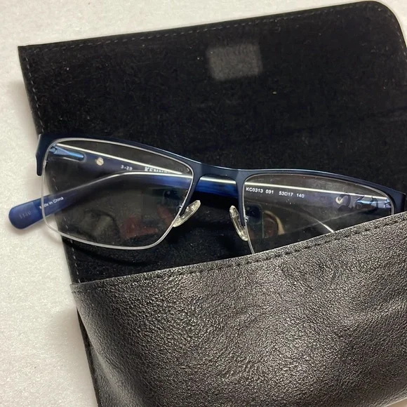 NEW Kenneth Cole Blue Metal Glasses